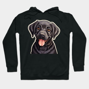 Cute Black Labrador Dog - Dogs Chocolate Labradors Hoodie